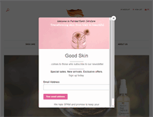 Tablet Screenshot of paintedearthskincare.com